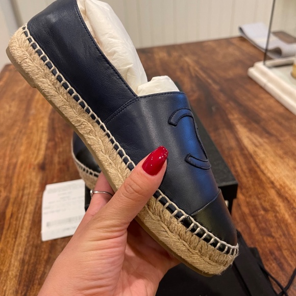 Chanel Navy Espadrilles - Picture 4 of 9
